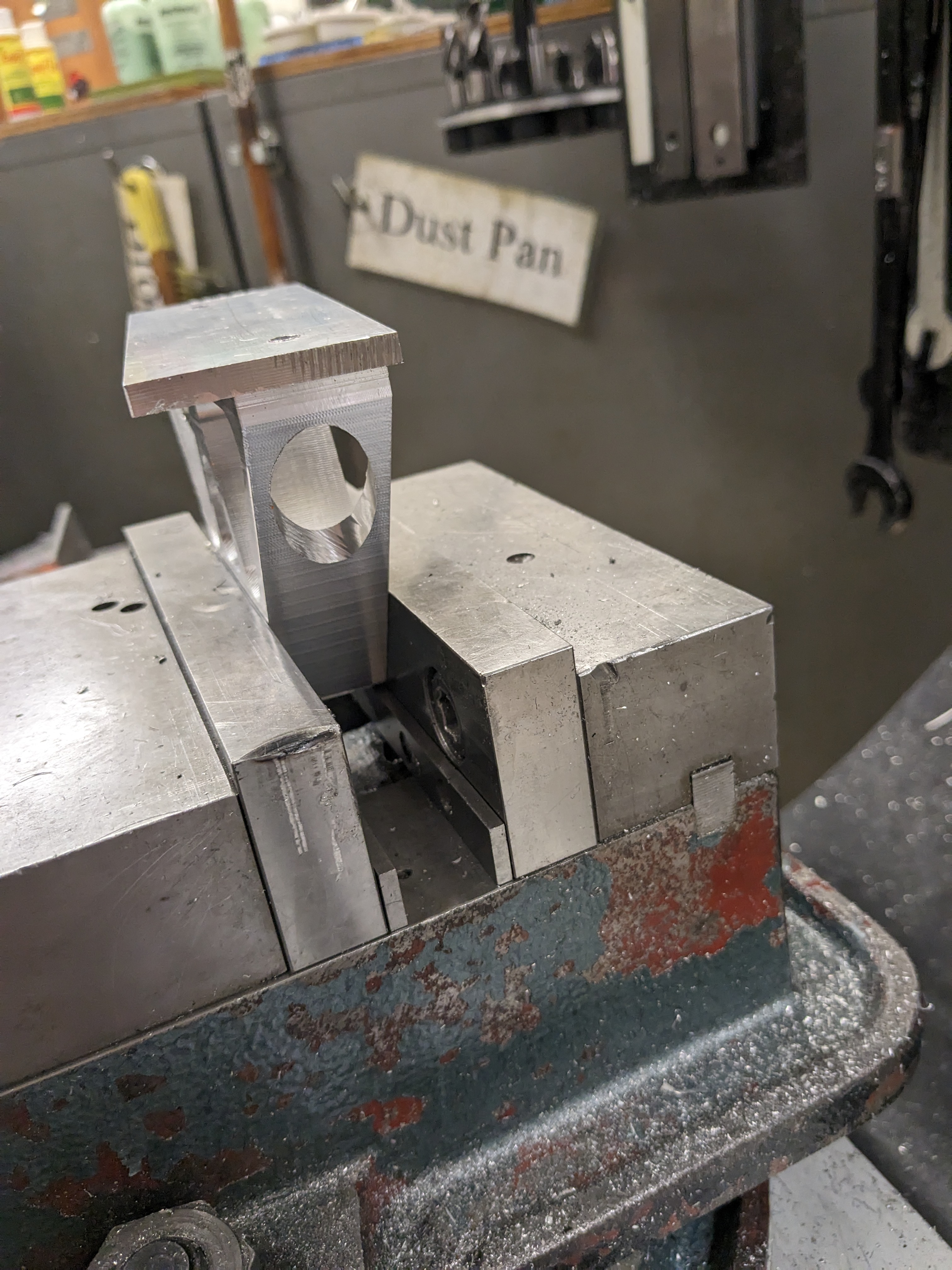 Clevis fixture material removal (Manual Mill)